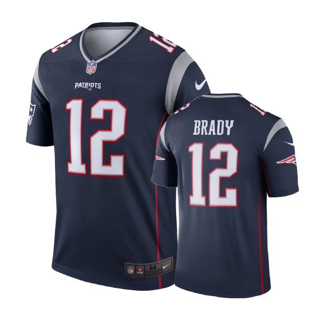 New England Patriots #12 Tom Brady Navy Legend Jersey New England Patriots #12 Tom Brady Navy Legend Jersey