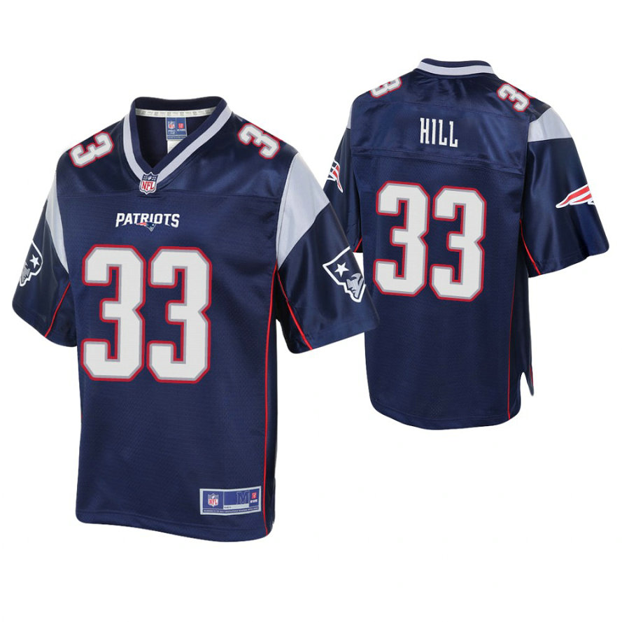 New England Patriots #33 Jeremy Hill Navy Pro Line Player Jersey New England Patriots #33 Jeremy Hill Navy Pro Line Player Jersey