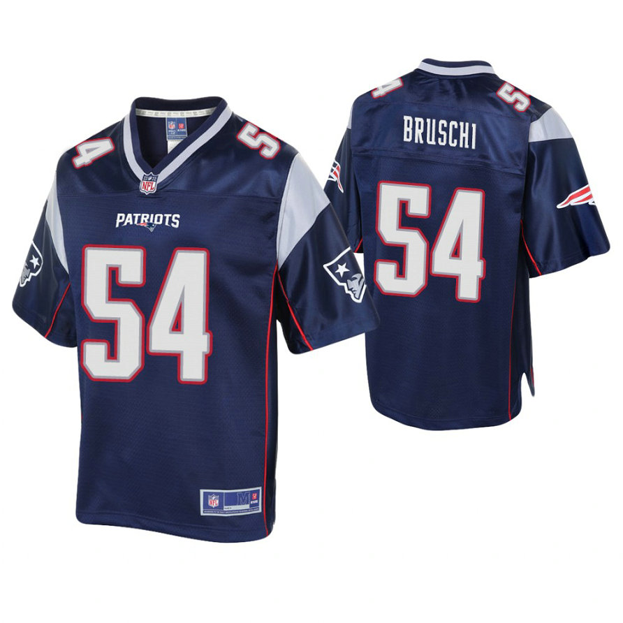 New England Patriots #54 Tedy Bruschi Navy Pro Line Retired Player Jersey New England Patriots #54 Tedy Bruschi Navy Pro Line Retired Player Jersey