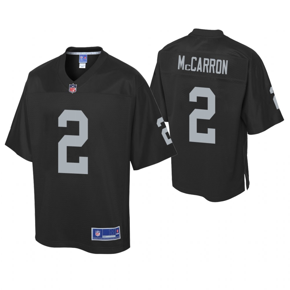 Oakland Raiders #2 AJ McCarron Black Pro Line Jersey
