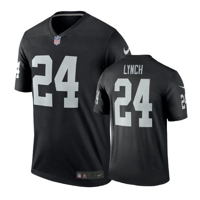 Oakland Raiders #24 Marshawn Lynch Black Legend Jersey Oakland Raiders #24 Marshawn Lynch Black Legend Jersey