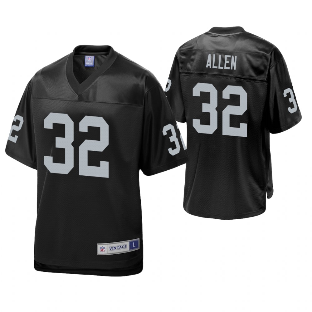 Oakland Raiders #32 Marcus Allen Black Pro Line Retired Team Player Jersey