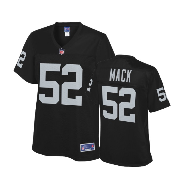 Oakland Raiders #52 Khalil Mack Black Pro Line Player Jersey