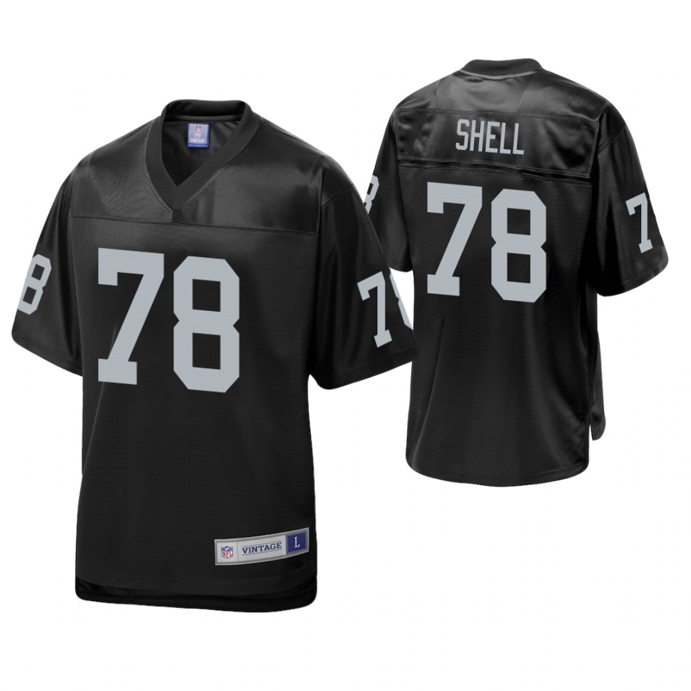 Oakland Raiders #78 Art Shell Black Pro Line Retired Team Player Jersey