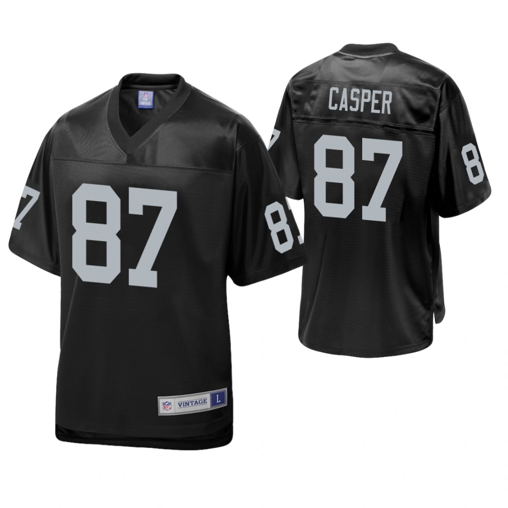Oakland Raiders #87 Dave Casper Black Pro Line Retired Team Player Jersey