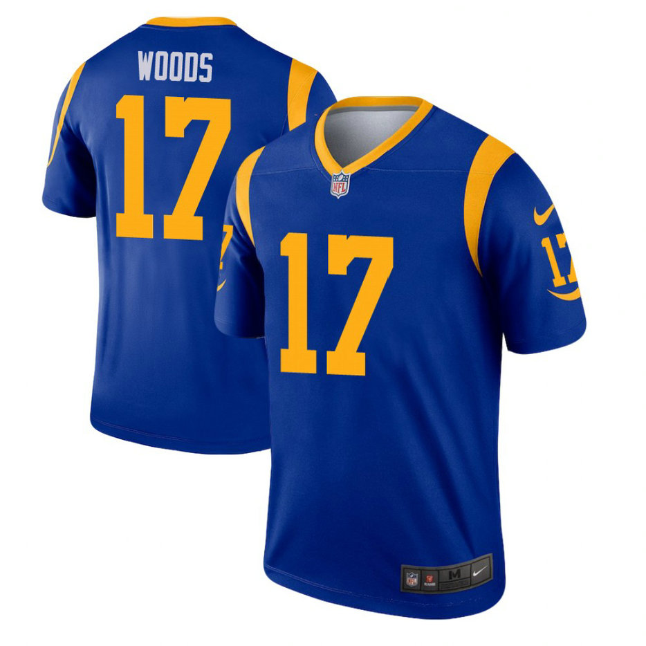 Los Angeles Rams #17 Robert Woods Royal Legend Jersey