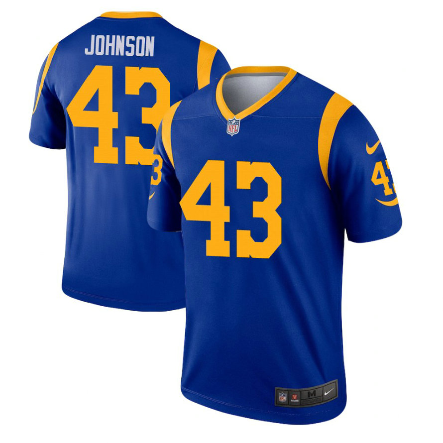 Los Angeles Rams #43 John Johnson Royal Legend Jersey With Super Bowl LVI Patch