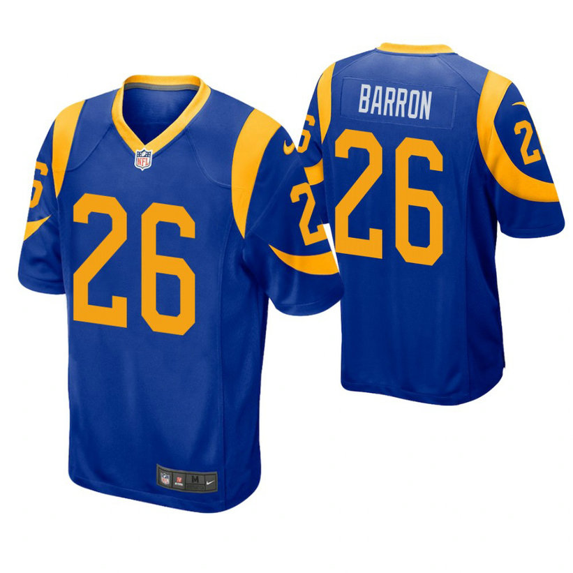 Los Angeles Rams #26 Mark Barron Royal Game Jersey