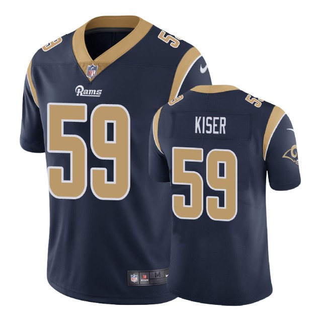 Los Angeles Rams #59 Micah Kiser Navy Game Jersey Los Angeles Rams #59 Micah Kiser Navy Game Jersey
