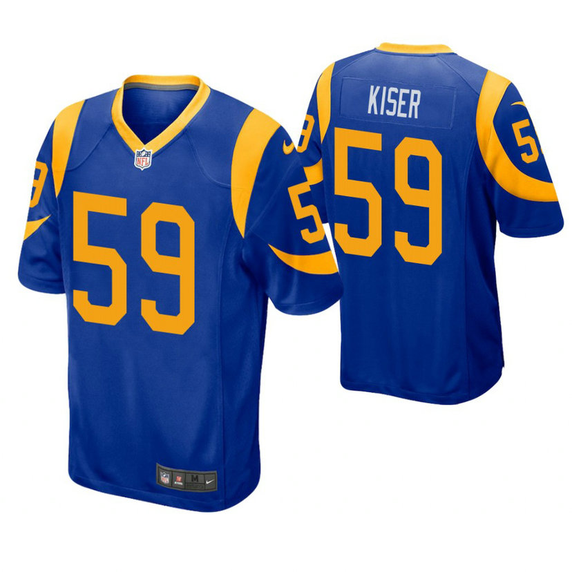 Los Angeles Rams #59 Micah Kiser Royal Game Jersey Los Angeles Rams #59 Micah Kiser Royal Game Jersey