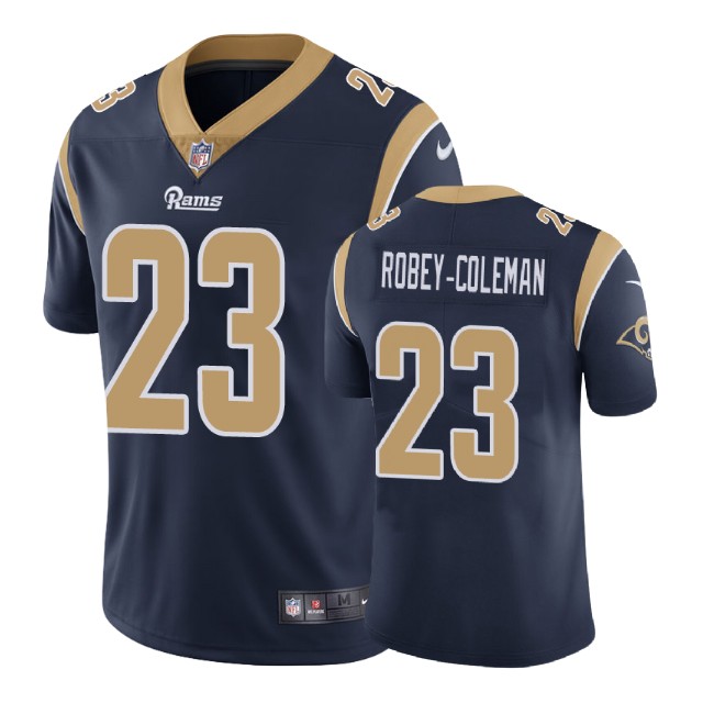 Los Angeles Rams #23 Nickell Robey-Coleman Navy Game Jersey Los Angeles Rams #23 Nickell Robey-Coleman Navy Game Jersey