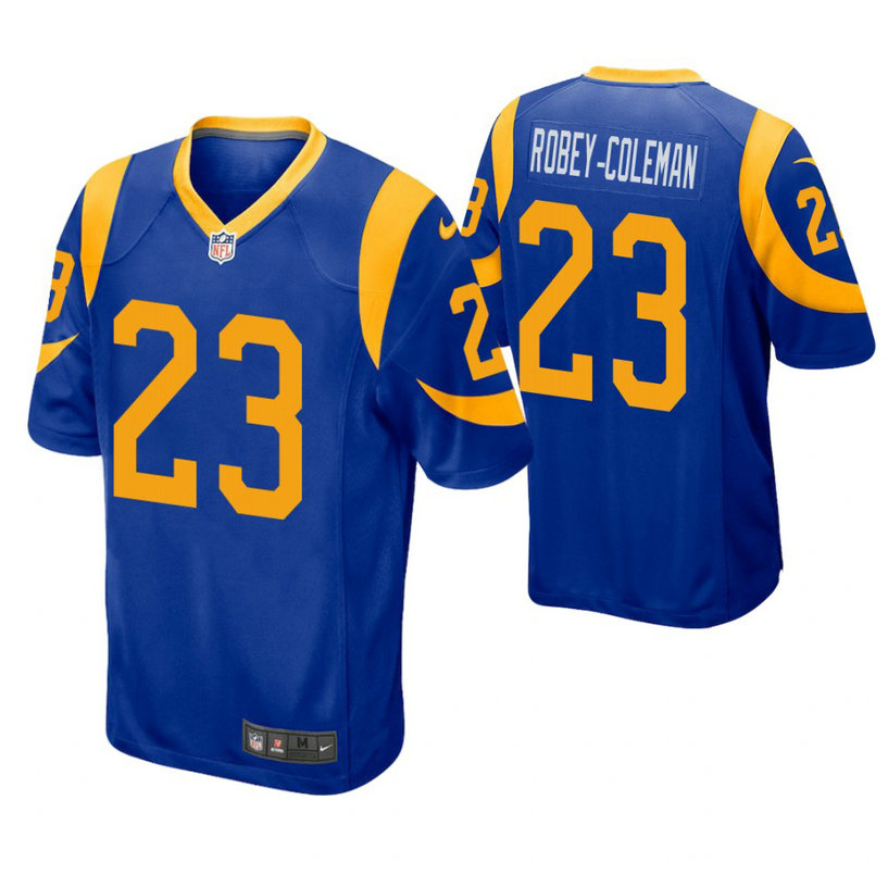 Los Angeles Rams #23 Nickell Robey-Coleman Royal Game Jersey