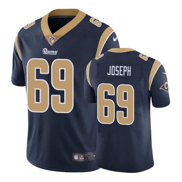 Los Angeles Rams #69 Sebastian Joseph Navy Game Jersey Los Angeles Rams #69 Sebastian Joseph Navy Game Jersey