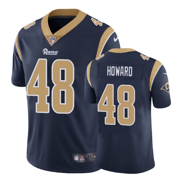 Los Angeles Rams #48 Travin Howard Navy Game Jersey Los Angeles Rams #48 Travin Howard Navy Game Jersey