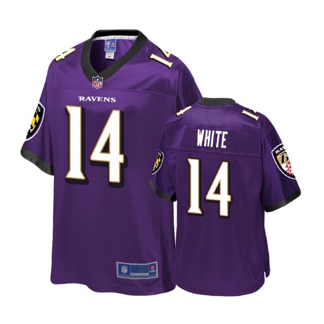 Baltimore Ravens #14 Tim White Purple Pro Line Player Jersey Baltimore Ravens #14 Tim White Purple Pro Line Player Jersey