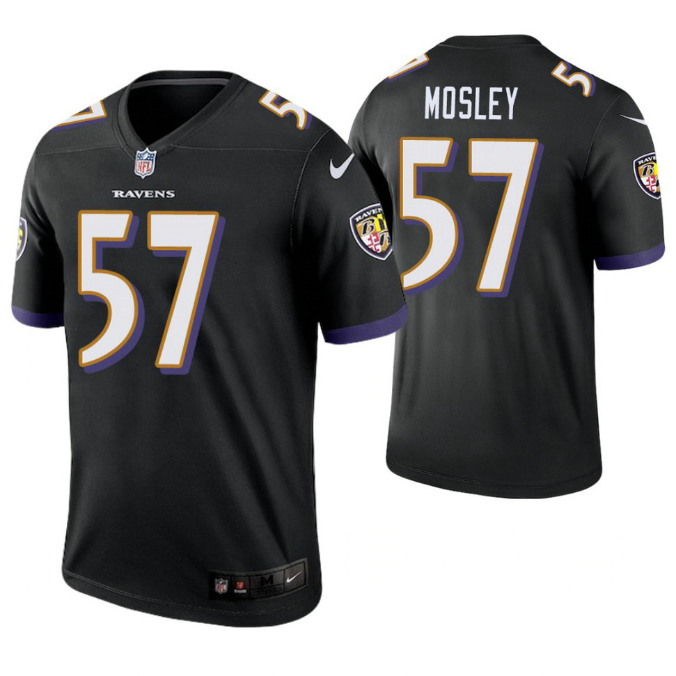Baltimore Ravens #57 C. J. Mosley Black Legend Jersey