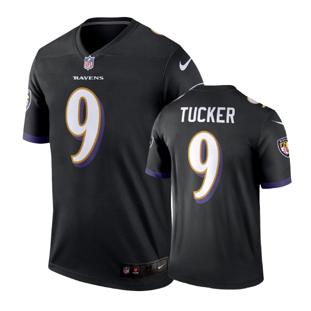 Baltimore Ravens #9 Justin Tucker Black Legend Jersey
