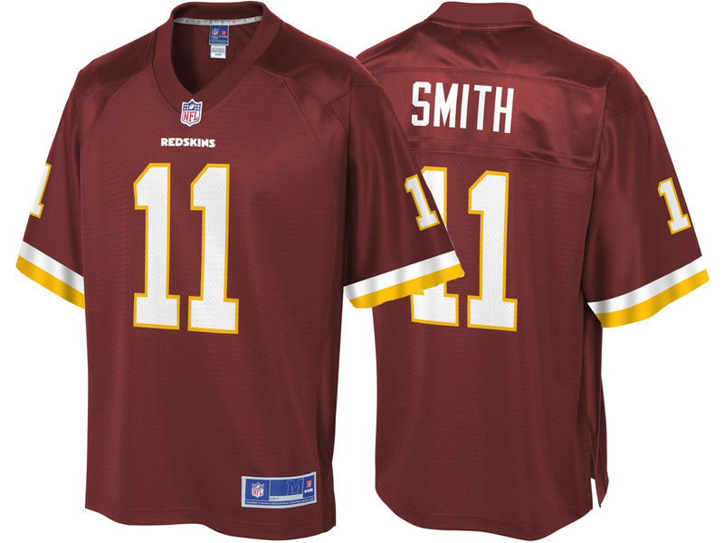 Washington Redskins #11 Alex Smith Burgundy Pro Line Team Color Jersey