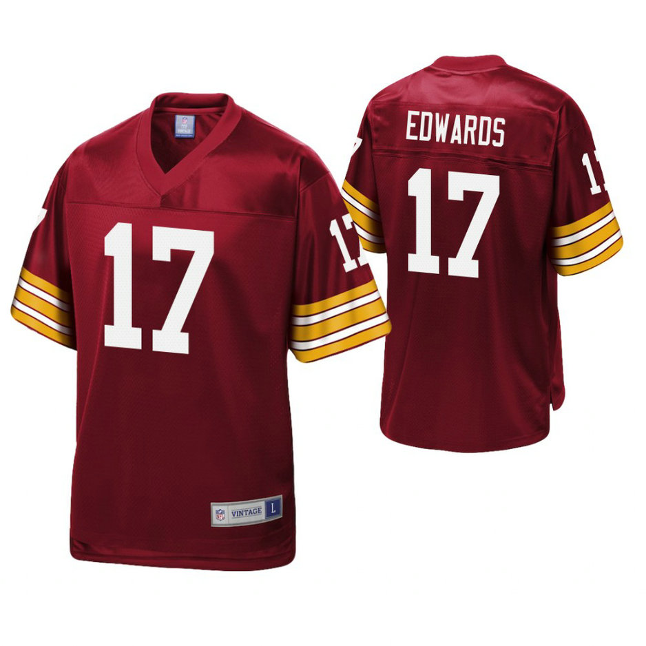 Washington Redskins #17 Turk Edwards Maroon Pro Line Retired Team Player Jersey