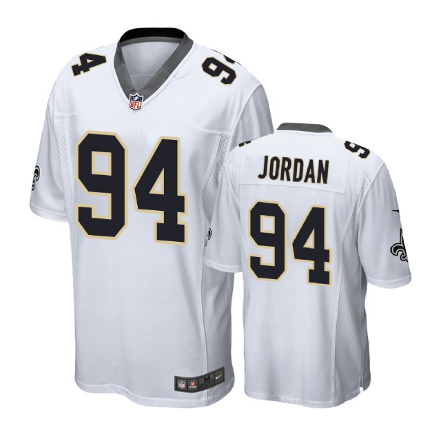 New Orleans Saints #94 Cameron Jordan White Game Jersey
