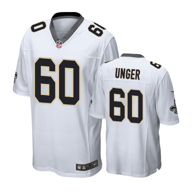 New Orleans Saints #60 Max Unger White Game Jersey New Orleans Saints #60 Max Unger White Game Jersey