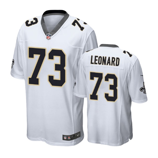 New Orleans Saints #73 Rick Leonard White Game Jersey New Orleans Saints #73 Rick Leonard White Game Jersey
