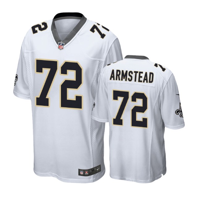 New Orleans Saints #72 Terron Armstead White Game Jersey New Orleans Saints #72 Terron Armstead White Game Jersey