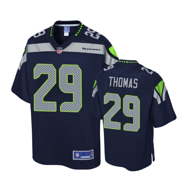 Seattle Seahawks #29 Earl Thomas Navy Pro Line Player Jersey