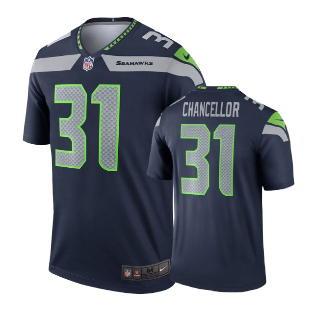 Seattle Seahawks #31 Kam Chancellor College Navy Legend Jersey