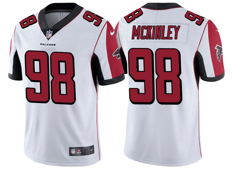 Atlanta Falcons #98 Takkarist McKinley White Vapor Untouchable Limited Player Jersey