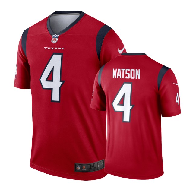 Houston Texans #4 Deshaun Watson Red Legend Jersey