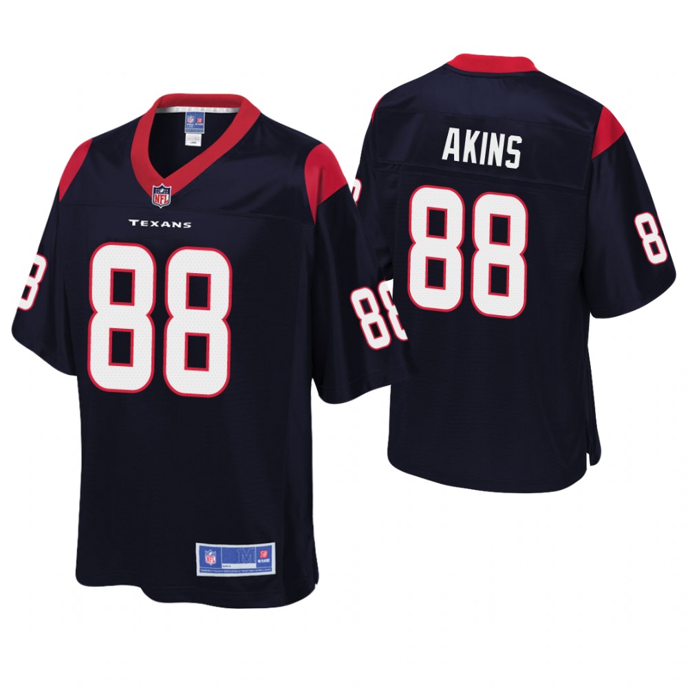 Houston Texans #88 Jordan Akins Navy Pro Line Player Jersey Houston Texans #88 Jordan Akins Navy Pro Line Player Jersey