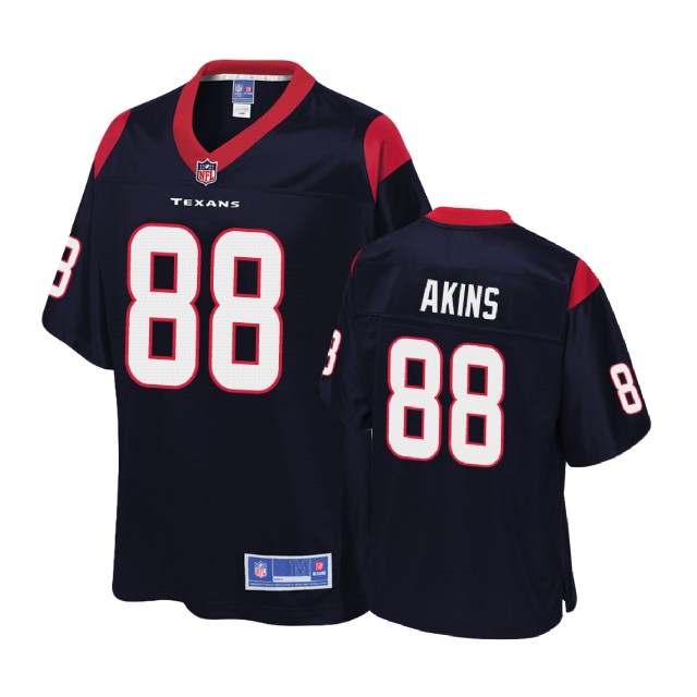 Houston Texans #88 Jordan Akins Navy 2018 Draft Player Jersey Houston Texans #88 Jordan Akins Navy 2018 Draft Player Jersey