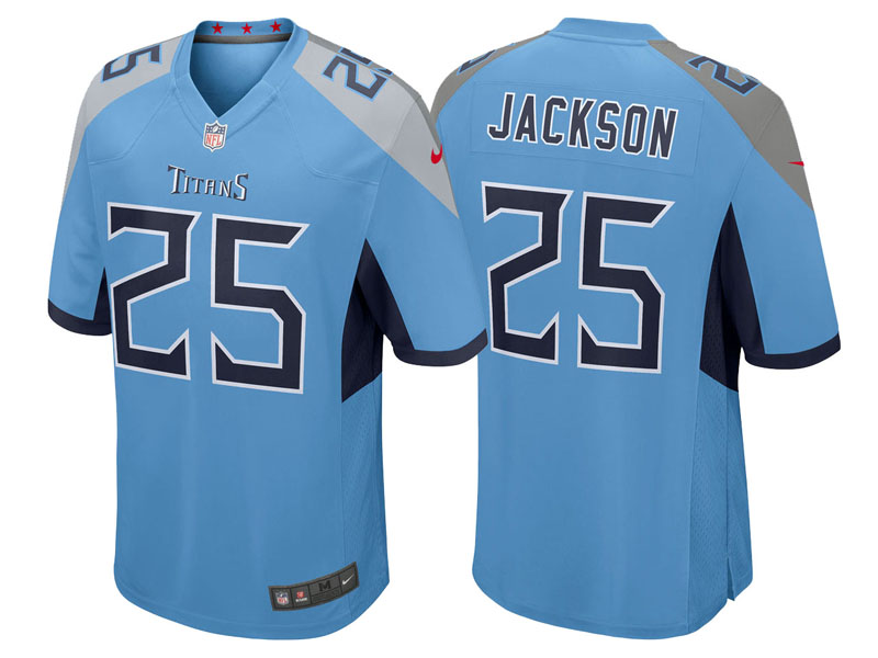Tennessee Titans #25 Adoree' Jackson Light Blue 2018 Game Jersey