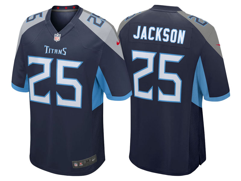 Tennessee Titans #25 Adoree' Jackson Navy 2018 Game Jersey