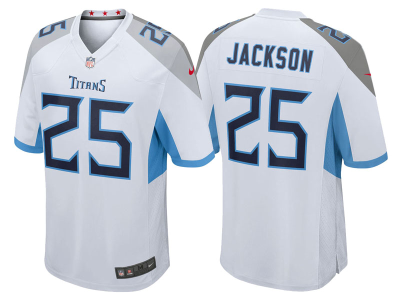Tennessee Titans #25 Adoree' Jackson White 2018 Game Jersey