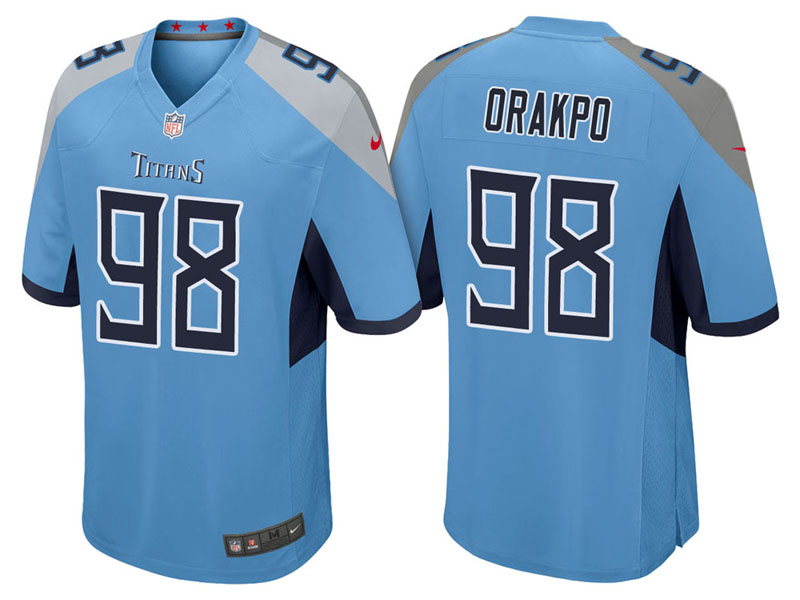 Tennessee Titans #98 Brian Orakpo Light Blue 2018 Game Jersey