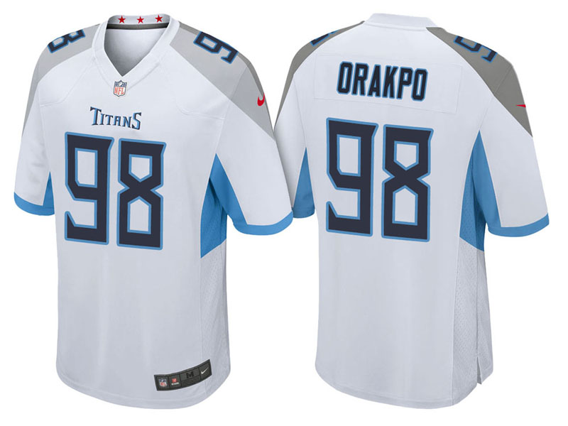 Tennessee Titans #98 Brian Orakpo White 2018 Game Jersey