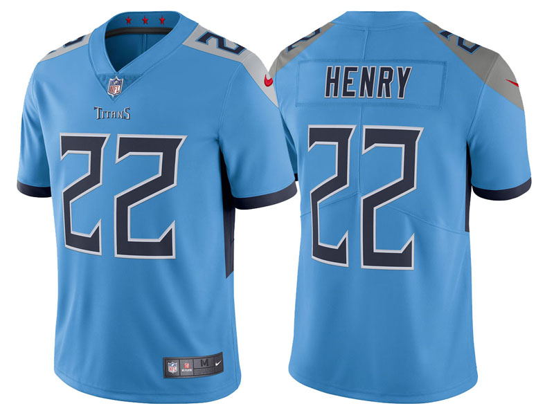 Tennessee Titans #22 Derrick Henry Light Blue 2018 Vapor Untouchable Limited Jersey