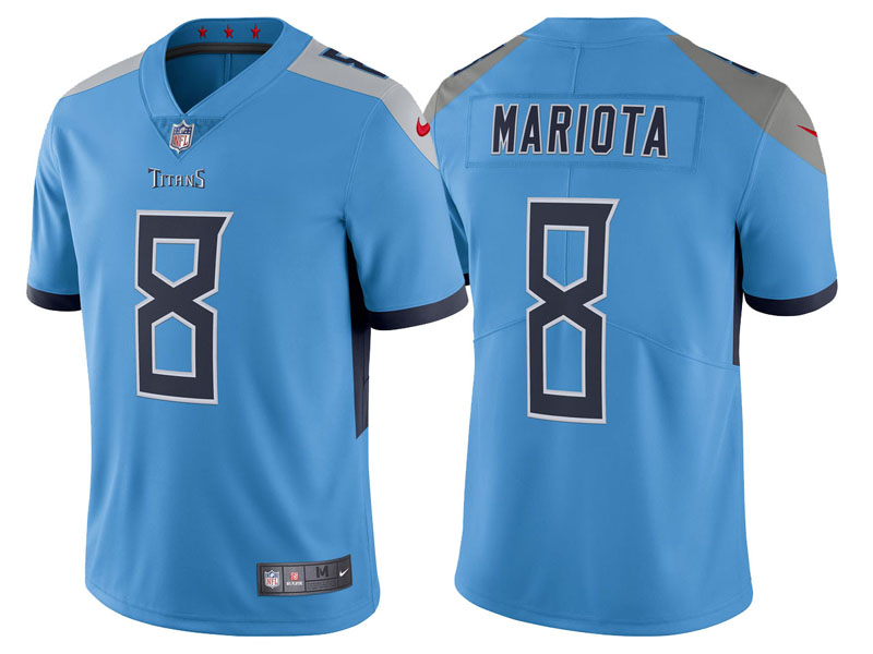 Tennessee Titans #8 Marcus Mariota Light Blue 2018 Vapor Untouchable Limited Jersey