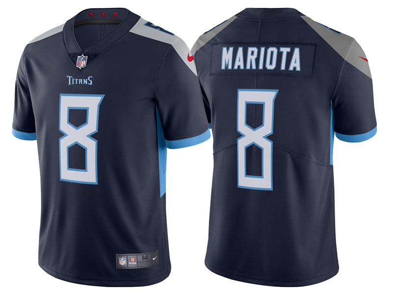 Tennessee Titans #8 Marcus Mariota Navy 2018 Vapor Untouchable Limited Jersey