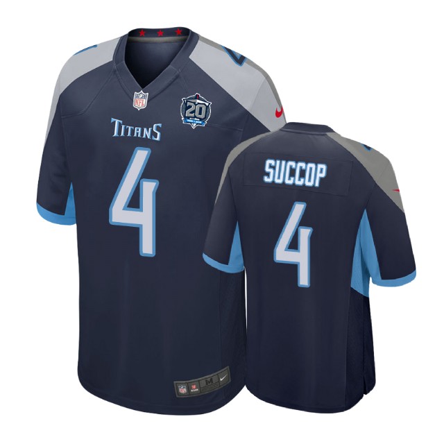 Tennessee Titans #4 Ryan Succop 20th Anniversary Game Navy Jersey Tennessee Titans #4 Ryan Succop 20th Anniversary Game Navy Jersey