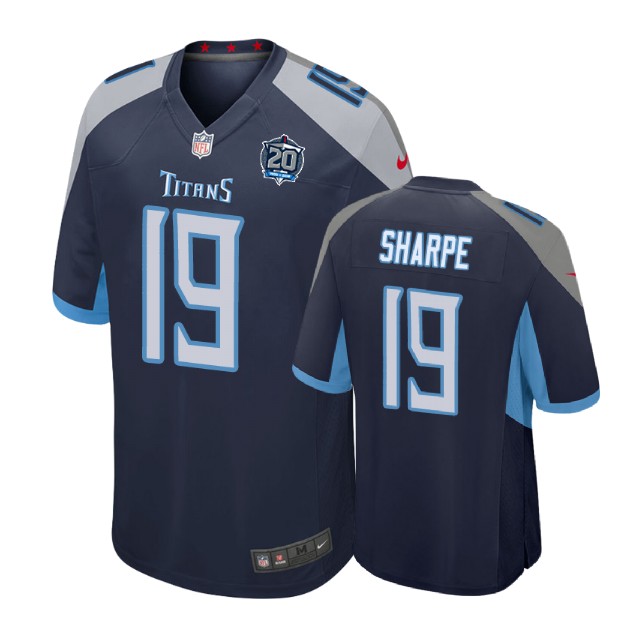Tennessee Titans #19 Tajae Sharpe 20th Anniversary Game Navy Jersey Tennessee Titans #19 Tajae Sharpe 20th Anniversary Game Navy Jersey
