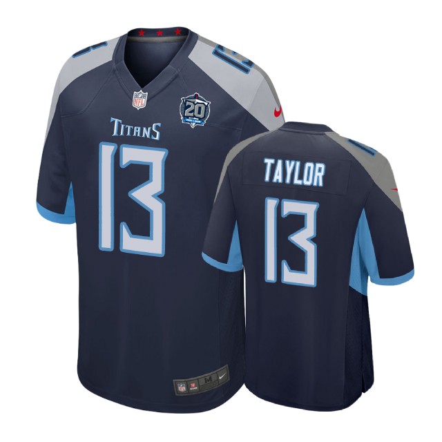 Tennessee Titans #13 Taywan Taylor 20th Anniversary Game Navy Jersey Tennessee Titans #13 Taywan Taylor 20th Anniversary Game Navy Jersey