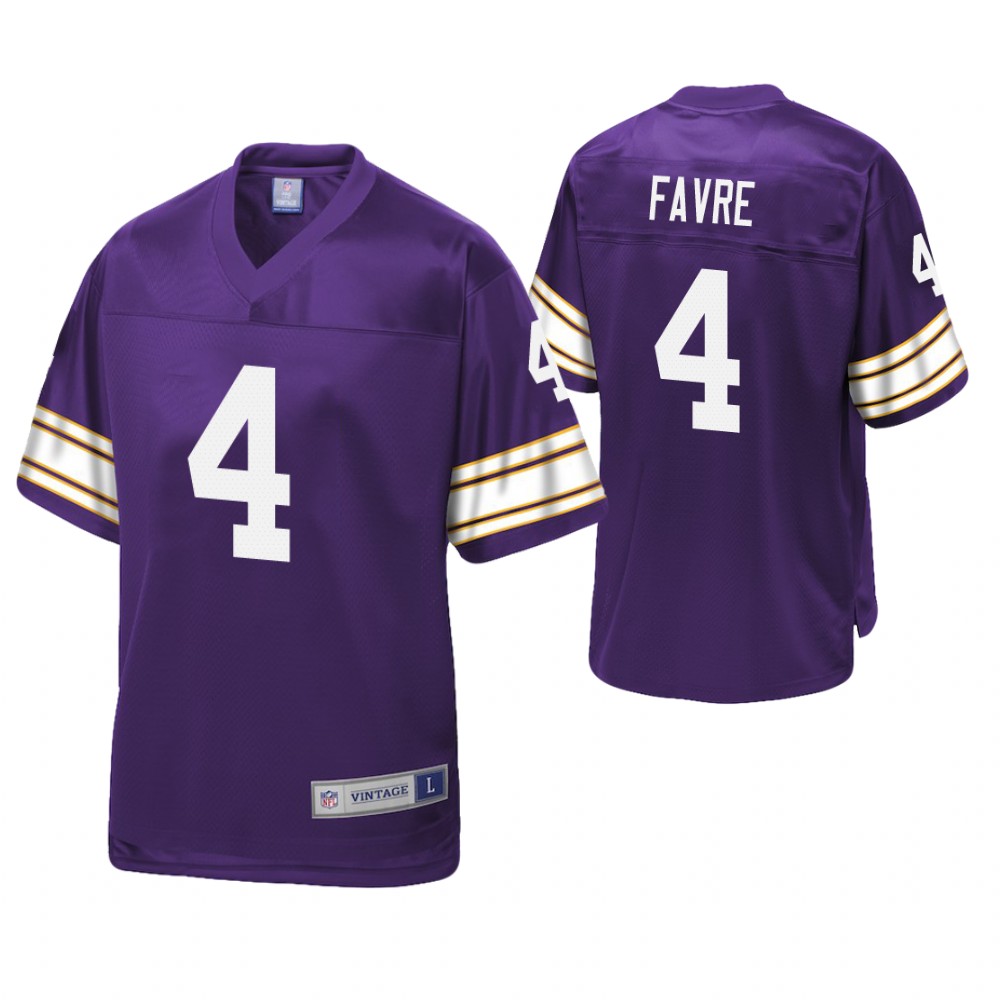 Minnesota Vikings #4 Brett Favre Purple Pro Line Retired Team Player Jersey Minnesota Vikings #4 Brett Favre Purple Pro Line Retired Team Player Jersey