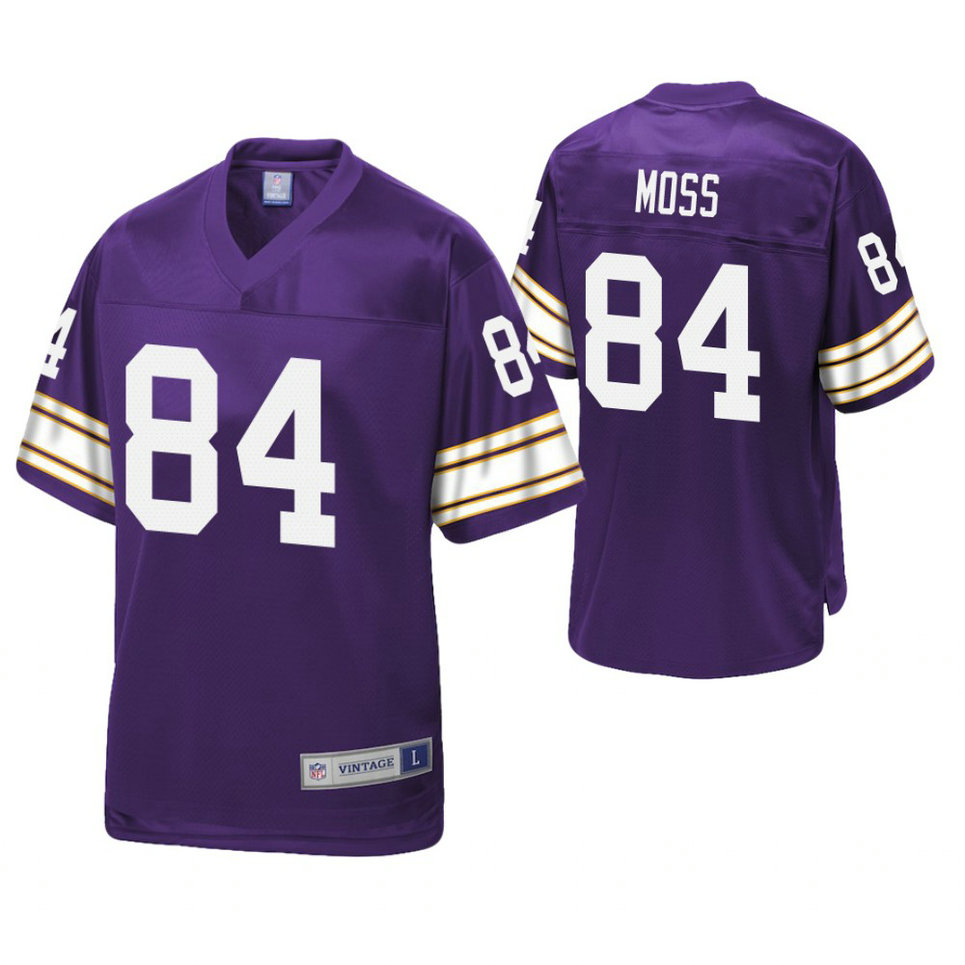 Minnesota Vikings #84 Randy Moss Purple Pro Line Retired Team Player Jersey Minnesota Vikings #84 Randy Moss Purple Pro Line Retired Team Player Jersey