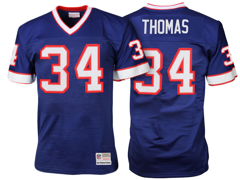 Buffalo Bills #34 Thurman Thomas Royal Blue Retired Player Vintage Replica Jersey Buffalo Bills #34 Thurman Thomas Royal Blue Retired Player Vintage Replica Jersey