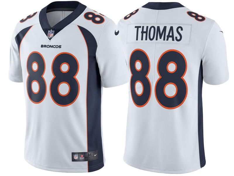Denver Broncos #88 Demaryius Thomas White Vapor Untouchable Limited Player Jersey