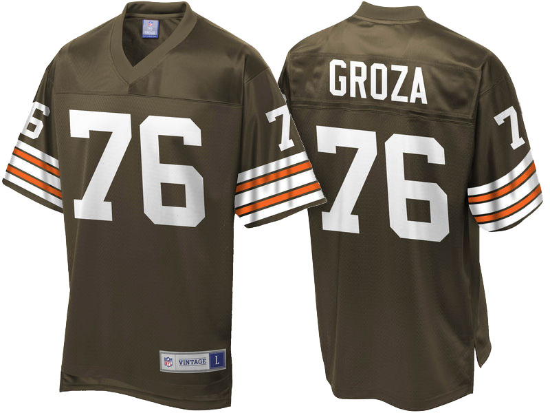 Cleveland Browns #76 Lou Groza Brown Retired Player Jersey Cleveland Browns #76 Lou Groza Brown Retired Player Jersey