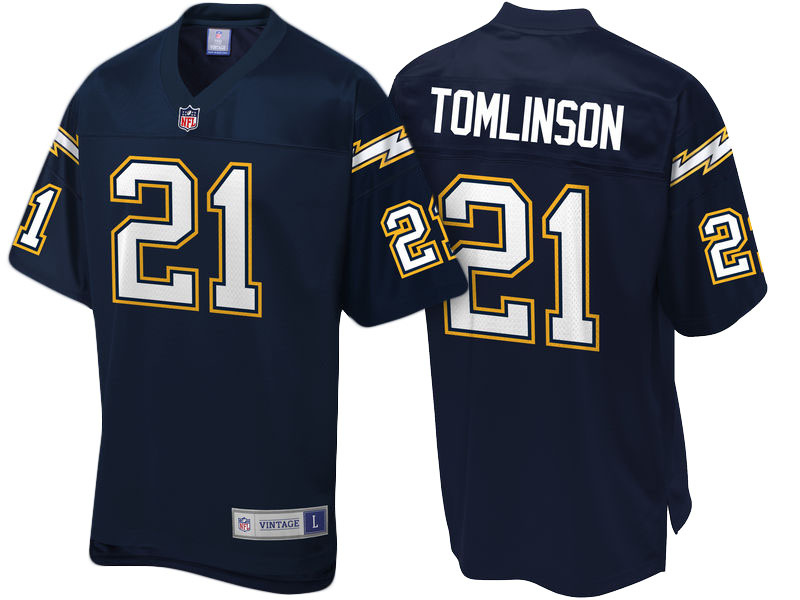 Los Angeles Chargers #21 LaDainian Tomlinson Navy Retired Player Jersey